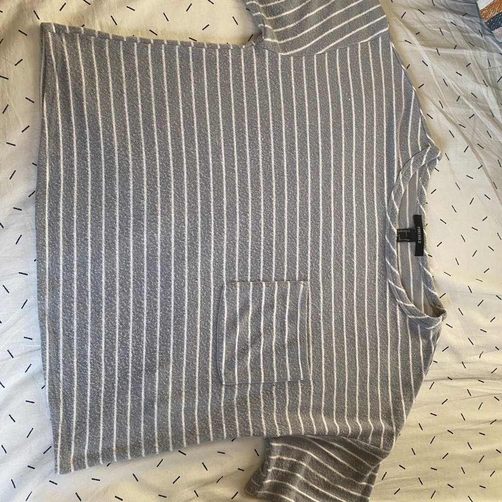 Stripped crop tee